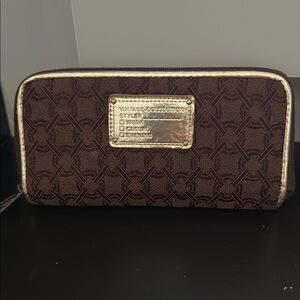 Designer Brown Patterned Wallet
